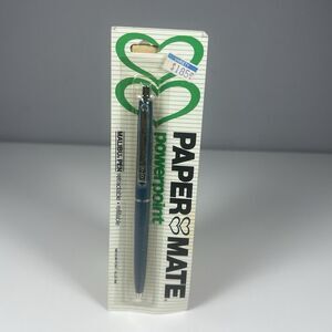Vintage Papermate PowerPoint Malibu Pen Blue Medium Blue Ink 1986 NOS NEW